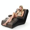Inflatable Couch LanAqua Waterproof Flocked Air Sofa Brown Single-5