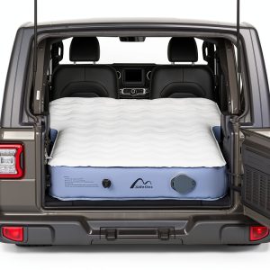 Jeep Wrangler Air Mattress Jeep Mattress with Wireless Air Pump Large SUV Air Mattress,Jeep Wrangler Bed 10inch SUV Camping Bed for JK JKU JL JLU Unlimited 4 Door-0