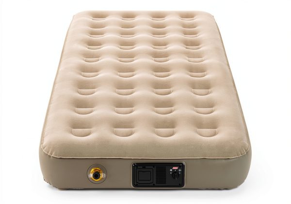 Coleman QuickBed Elite Extra-High Airbed with Built-In Pump Leak-Free Airbed with Soft Plush Top and Carry Bag Queen and Twin Options Available-5