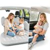 Thickened Inflatable Car Mattress for Back Seat - SUV Air Mattress Bed for Camping & Road Trips, Portable Car Blow Up Mattress with Cup Holder, 2 Pillows & Carry Bag - Grey-4