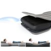 Thickened Inflatable Car Mattress for Back Seat - SUV Air Mattress Bed for Camping & Road Trips, Portable Car Blow Up Mattress with Cup Holder, 2 Pillows & Carry Bag - Grey-1
