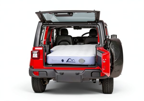 Jeep Wrangler Air Mattress Jeep Mattress with Wireless Air Pump Large SUV Air Mattress,Jeep Wrangler Bed 10inch SUV Camping Bed for JK JKU JL JLU Unlimited 4 Door-5